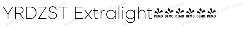 YRDZST Extralight字体转换